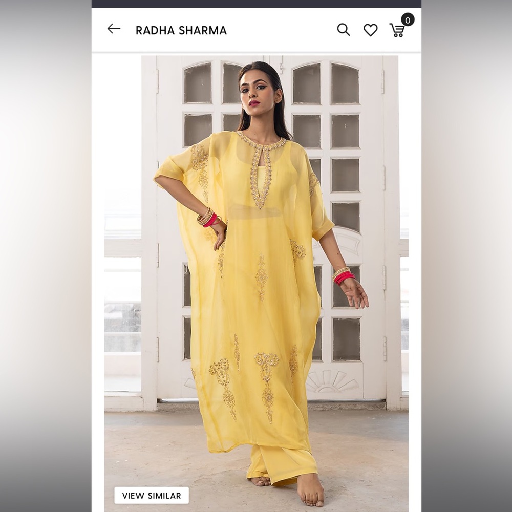 Brand new Radha sharma kaftan from Pernias Pop-up